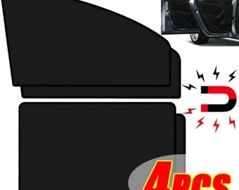 Magnetic Sunshade Curtains – UV Protection Side Window Covers – Universal Fit Car Sun Shades for Privacy & Heat Block