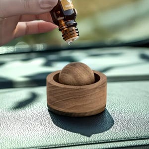 Trädiffusor för eteriska oljor – Mini naturlig doftdiffusor för bil, sovrum, badrum och vardagsrum – söt aromaterapidekor