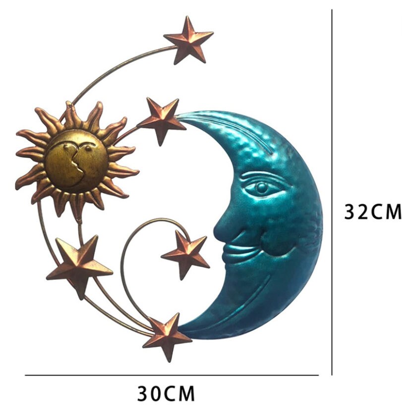 Astronomy Sun, Moon, and Stars Metal Wall Art Wall Decoration Perfect