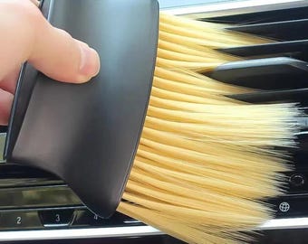 Soft Bristle Car Detailing Brush – Dashboard & Vent Cleaner Tool