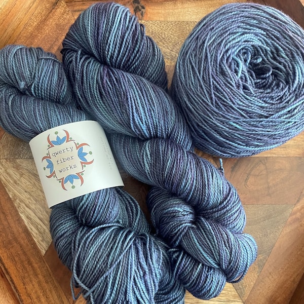 Sea Holly | Hand Dyed Yarn | Fingering Weight