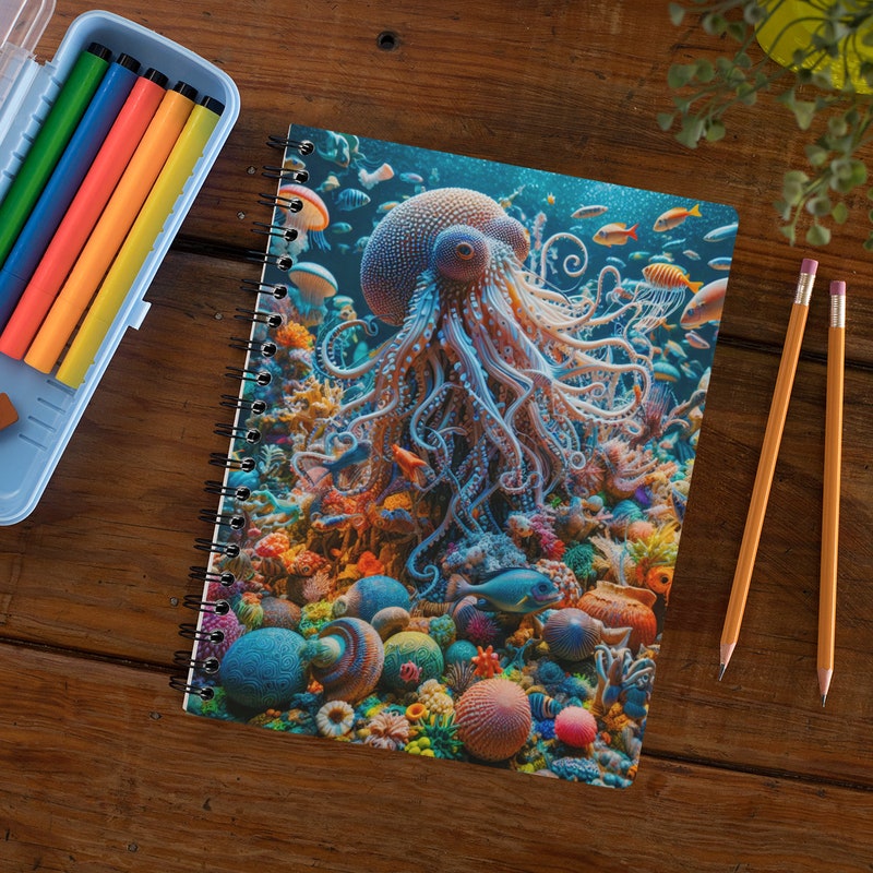Octopus Notebook - Etsy