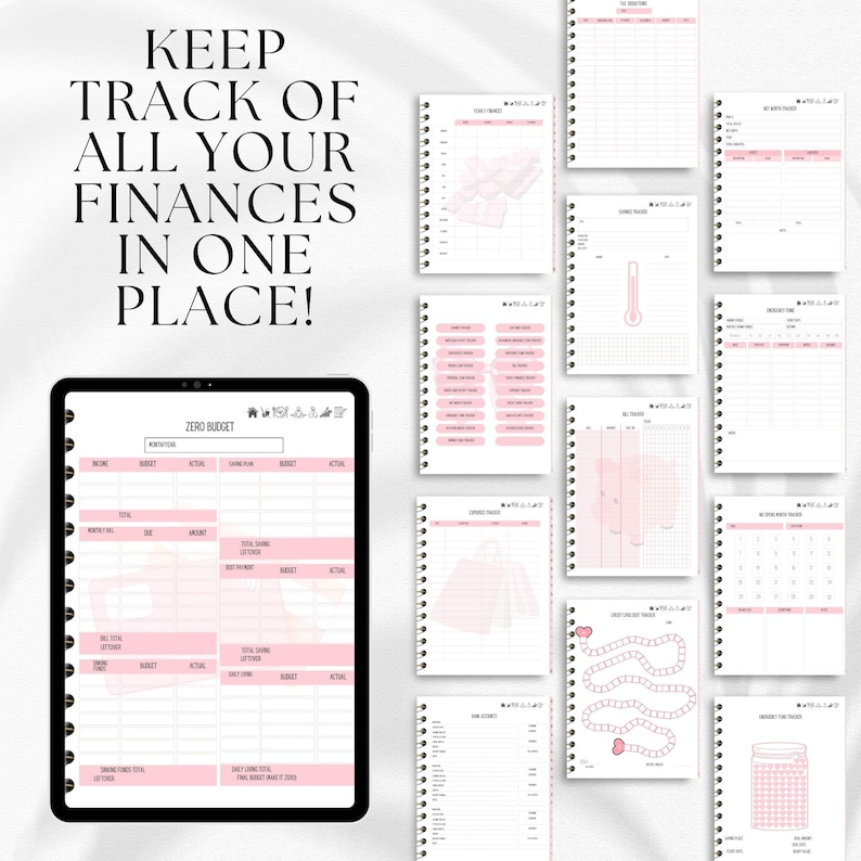 Ultimate Pink Digital Undated and Hyperlinked Planner - Etsy