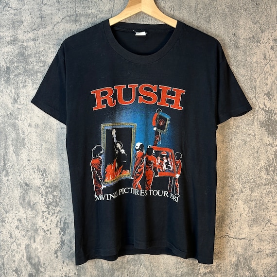 Vintage 1981 Ruch Moving Pictures Tour T-Shirt/Si… - image 1