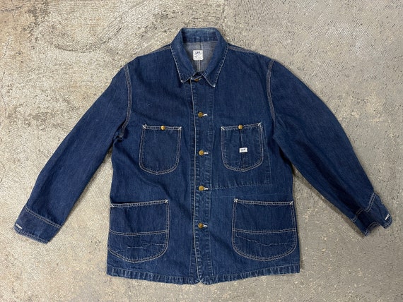 Vintage 1960s Lee Jelt Denim Chore Barn 91-J Jack… - image 2