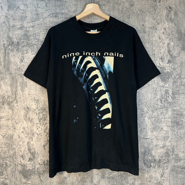 Vintage 1991 Nine Inch Nails(NIN) 'now i'm nothing' T-Shirt/Single Stitch/Made in USA/Size Large
