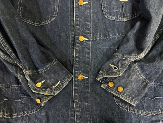 Vintage 1960s Lee Jelt Denim Chore Barn 91-J Jack… - image 6