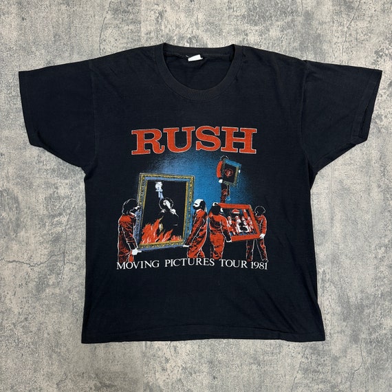Vintage 1981 Ruch Moving Pictures Tour T-Shirt/Si… - image 3