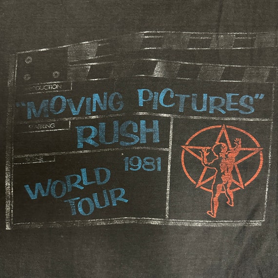 Vintage 1981 Ruch Moving Pictures Tour T-Shirt/Si… - image 6