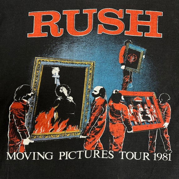 Vintage 1981 Ruch Moving Pictures Tour T-Shirt/Si… - image 5
