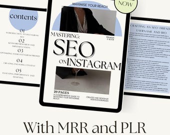 Mastering Instagram SEO Ebook: Passive Income Guide (MRR & PLR)