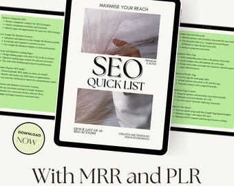 Ebook SEO Quicklist: 150 consigli per massimizzare la portata (MRR e PLR)