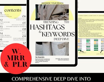 SEO Optimisation: Hashtags and Keywords for making money online, Search Engine Optimisation Ebook Earn Passive Income mrr plr