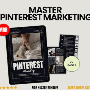 Pinterest Marketing Guide: 20-Page Ebook with MRR & PLR (Digital Download)