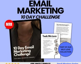 Email Marketing Canva Templates: 10-Day Challenge + CEO Quote Banners (Digital Download)