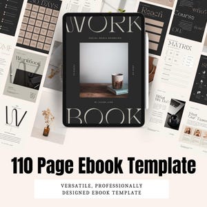 110-Page Ebook Template: Canva Editable, PLR & MRR (Digital Download)