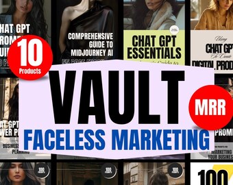 Ultimate Faceless Marketing Money Making MRR PLR-bundel Faceless Digital Marketer Guide Faceless Starter Kit Master Resell Rights Education