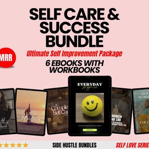 Self Improvement Ebooks + Workbooks Bundle: Personal Growth Kit (Digital Download)