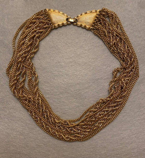 Vintage Monet Gold Toned Necklace