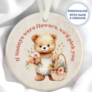 Mother&#39;s Day Gift for Nanny, Personalised Gift for Nana, If Nana&#39;s Were Flowers We&#39;d Pick You