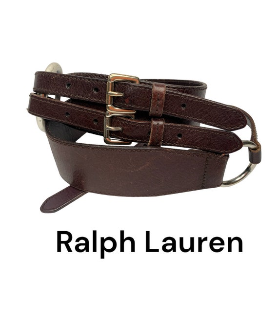 LAUREN  RALPH LAUREN - woman brown  vntg leather … - image 1