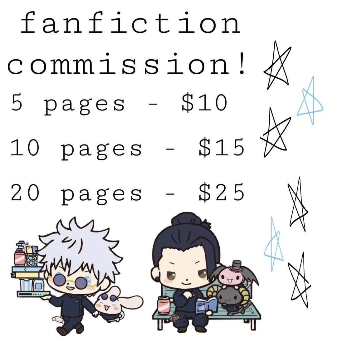 Fanfiction Commission 10 Page Option Etsy