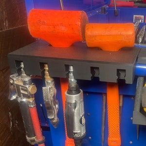 3D Printed Air Tools and Hammer Storage for Harbor Freight Service Cart - Side Mount Tool Organizer
