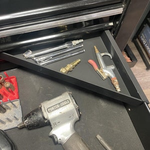 Corner Tray for toolbox drawers over 12-7/8” x 9-3/4”