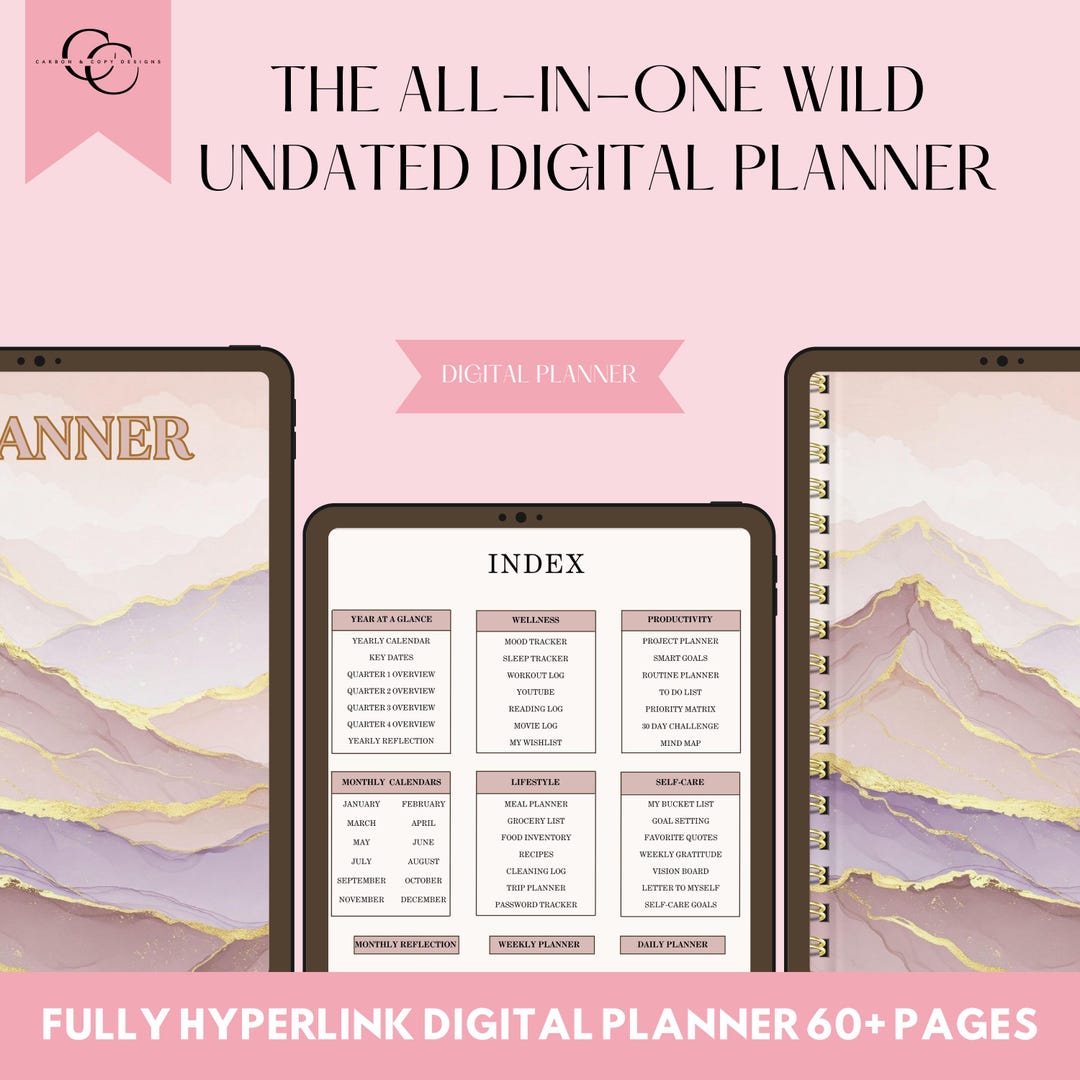 Digital Life Planner - All-in-one Organizer - Hyperlinked for Goodnotes ...