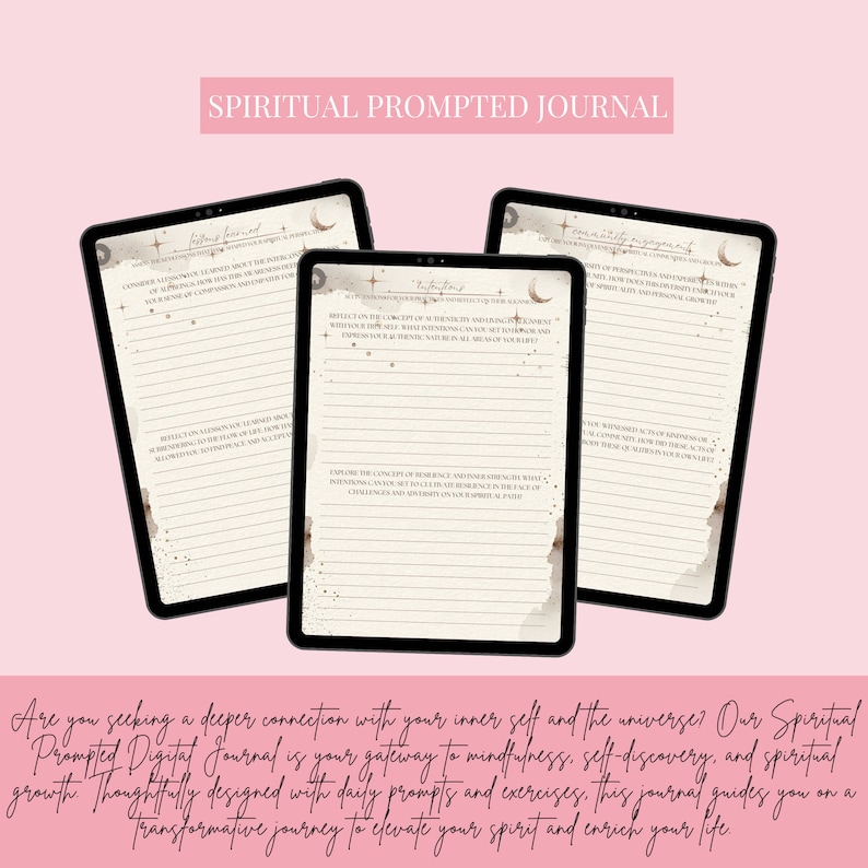 Witchy Spiritual Prompted Journal – Inner Peace & Growth, Digital Download - Etsy