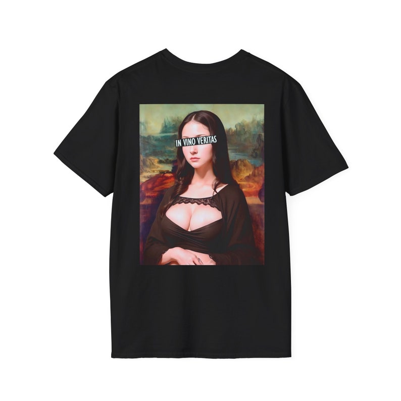 Mona Lisa V.2 Unisex T-Shirt zdjęcie 2