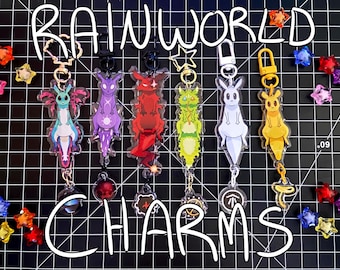 BACKORDER || Rainworld Dangling Slugcats Charms