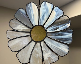 Stained glass | Sun catcher | Daisy flower garden | gift | housewarming