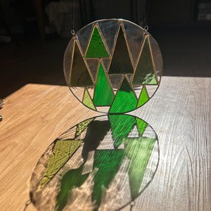 Kiefern grün Tannen Glasdekor