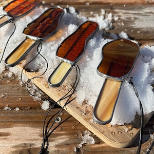 Ahornsirup Foodie Frühstück Dekor Sirop D’érable La Reifen Taffy Glasmalerei