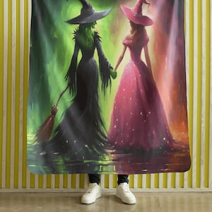 Couverture en peluche inspirée de la méchante, jeté en velouté doux, cadeau magique pour fille