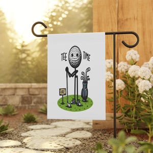 Tee Time Golf Garden Flag: Whimsical Outdoor Decor