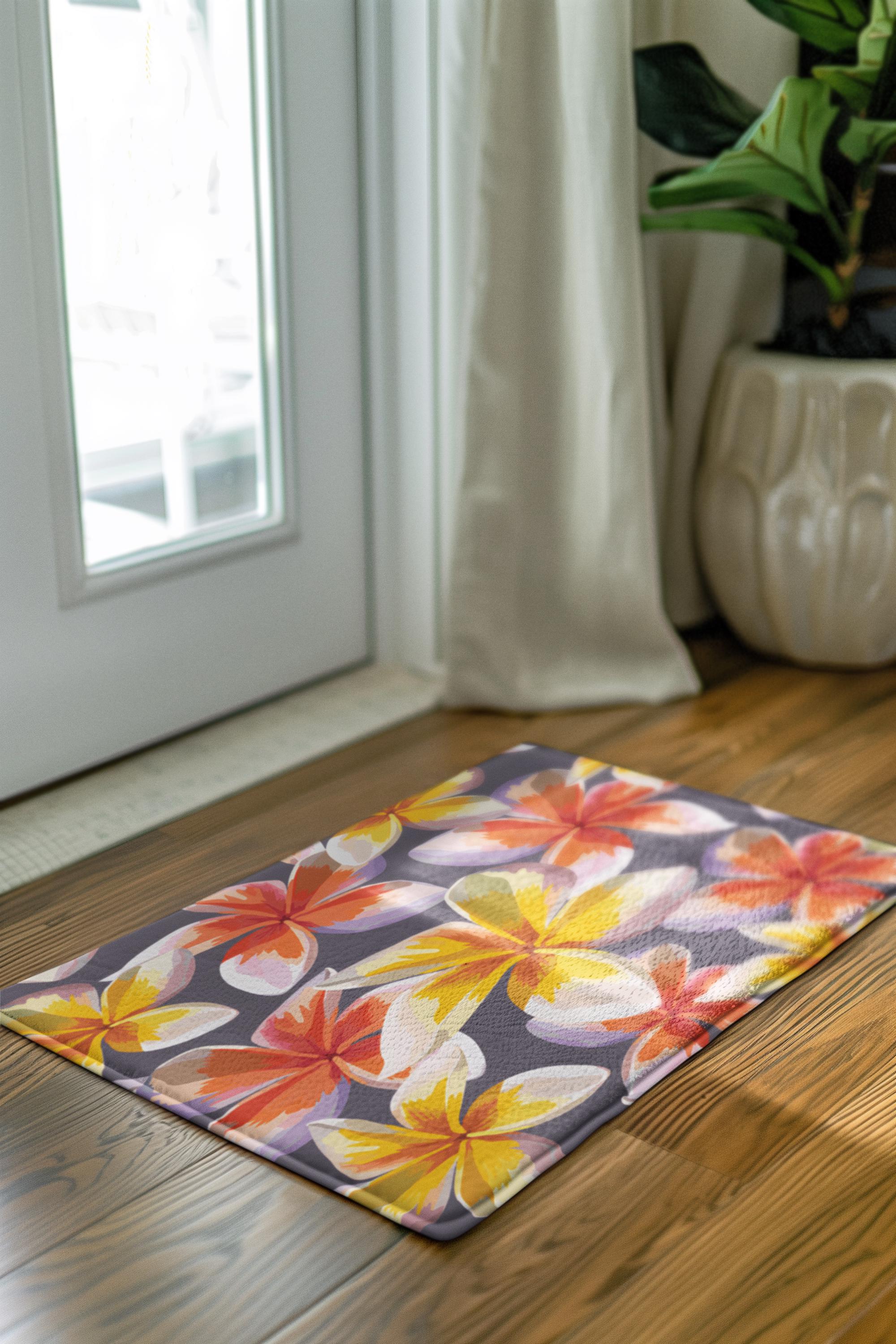Hibiscus Rug Floral Outdoor Rug, Tropical Hibiscus Pattern - Etsy