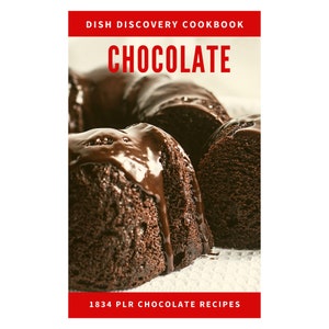 1,834 Chocolate Recipes eBook: Commercial Use PLR (Digital Download)