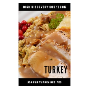 534 Turkey Recipes | Digital Download | Turkey Cookbook | Commercial Use | PLR Holiday Recipes | Web and Blog Content