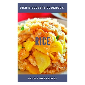 Rice Recipes and Cookbook |  973 Recipes | Recipe eBook PDF | Digital Download | Commercial Use | Rice Side Dish | Blog and Website Content