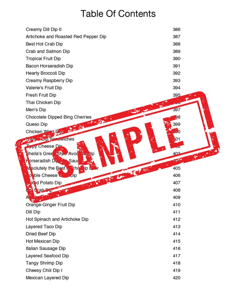 739 Dip Recipes Cookbook: Commercial Use PLR (digital Download) - Etsy