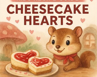 Kids No-Bake Cheesecake Hearts Recipe | Illustrated Guide (PDF)