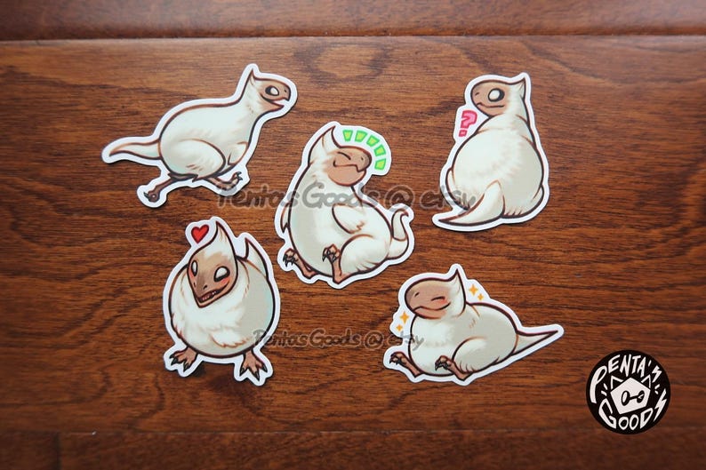 Sticker Line Monhun Monhun: Baby Seikret Sticker Bundle - Etsy