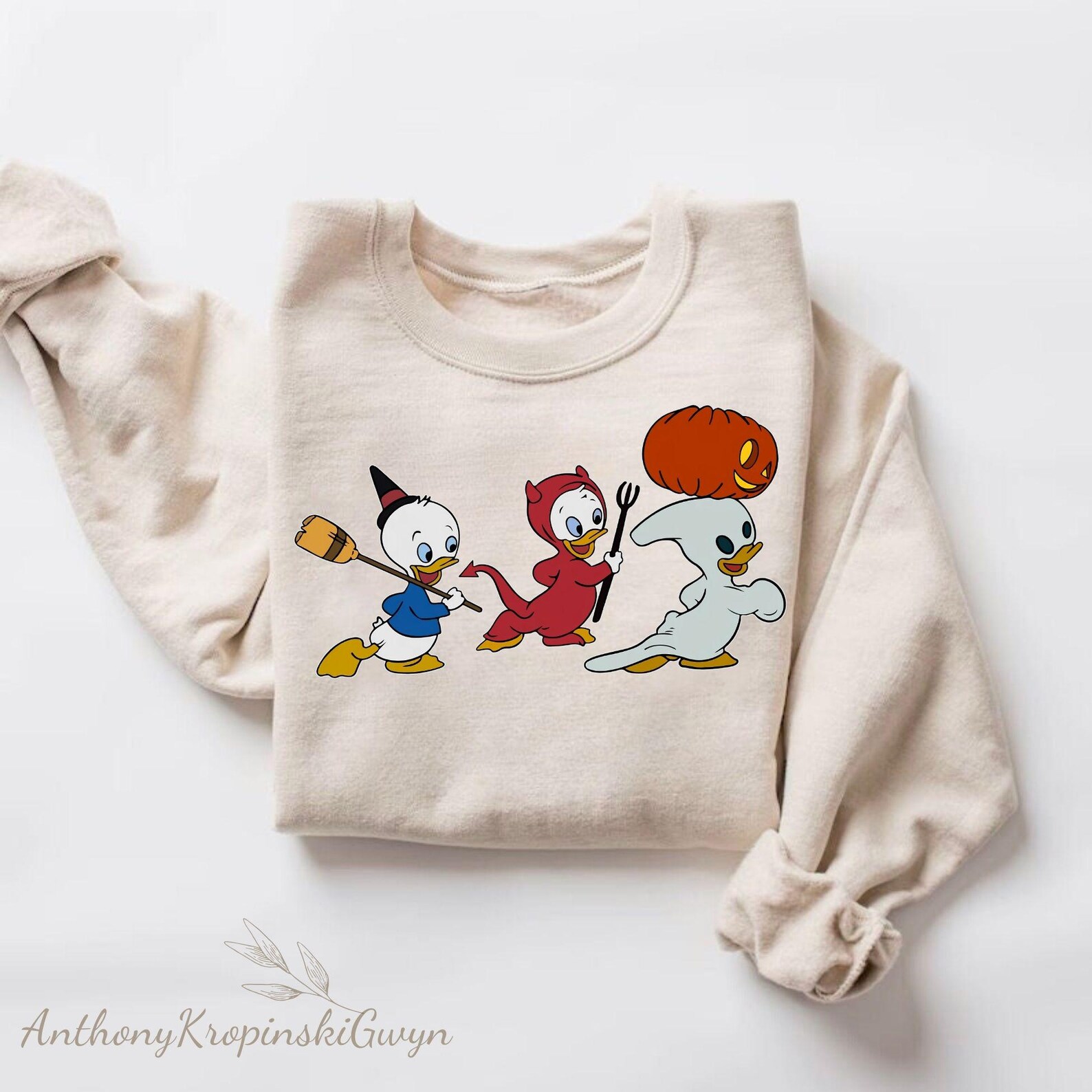 Retro Huey Dewey Louie Duck Halloween PNG Download, Trick or Treat PNG ...