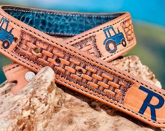 Custom Handmade Child's Leather Belt