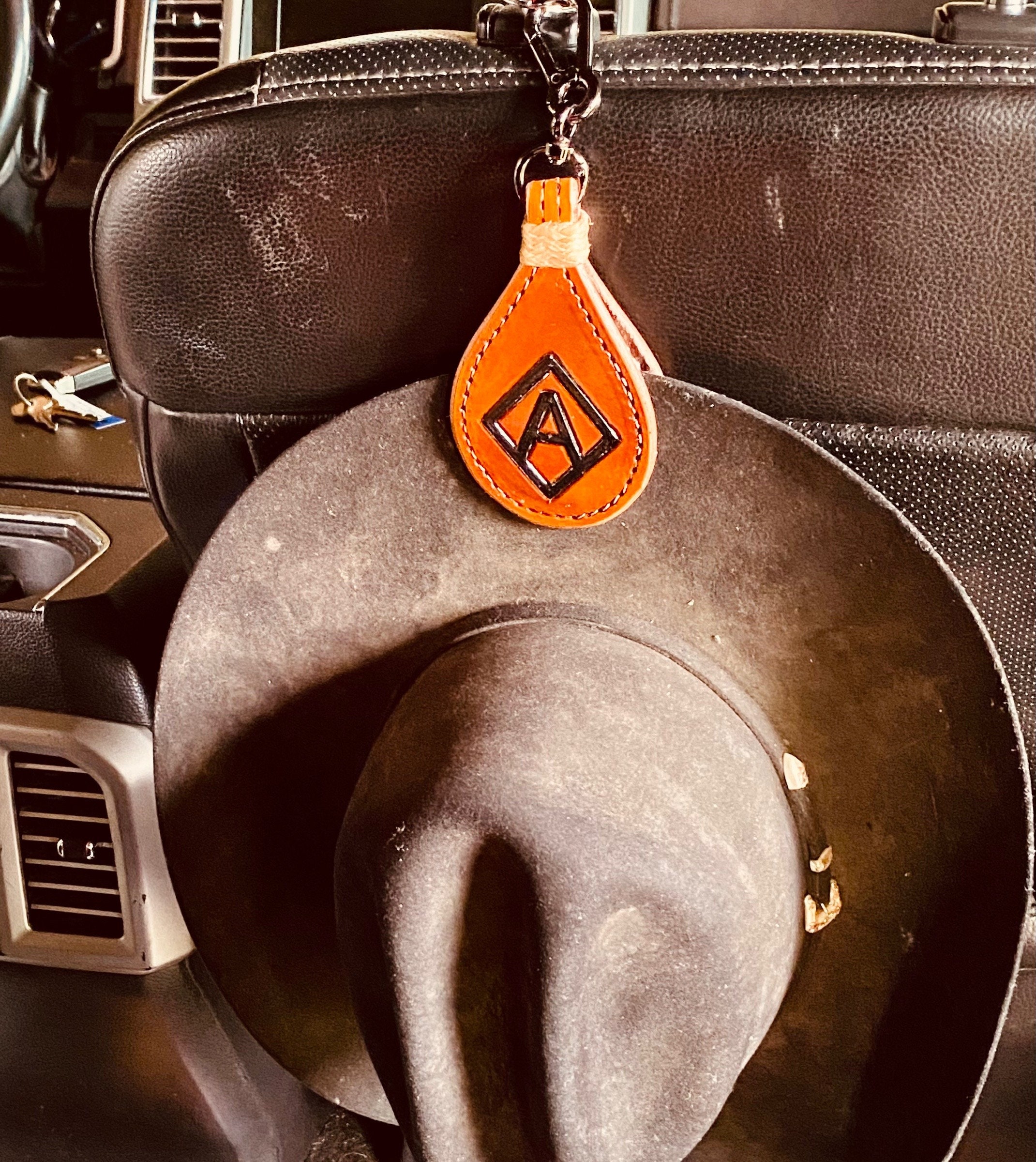 Leather Hat Magnet Etsy
