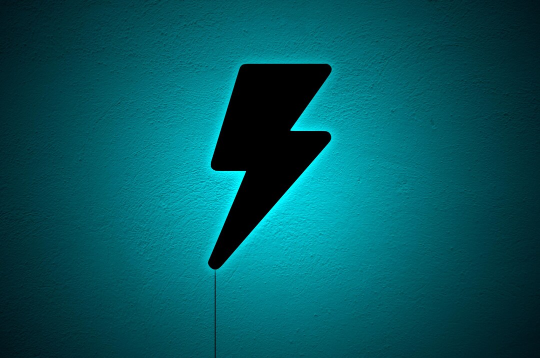 Flash Wall Art With LED Lights, Lightning Wall Art, Electrical Engineer ...