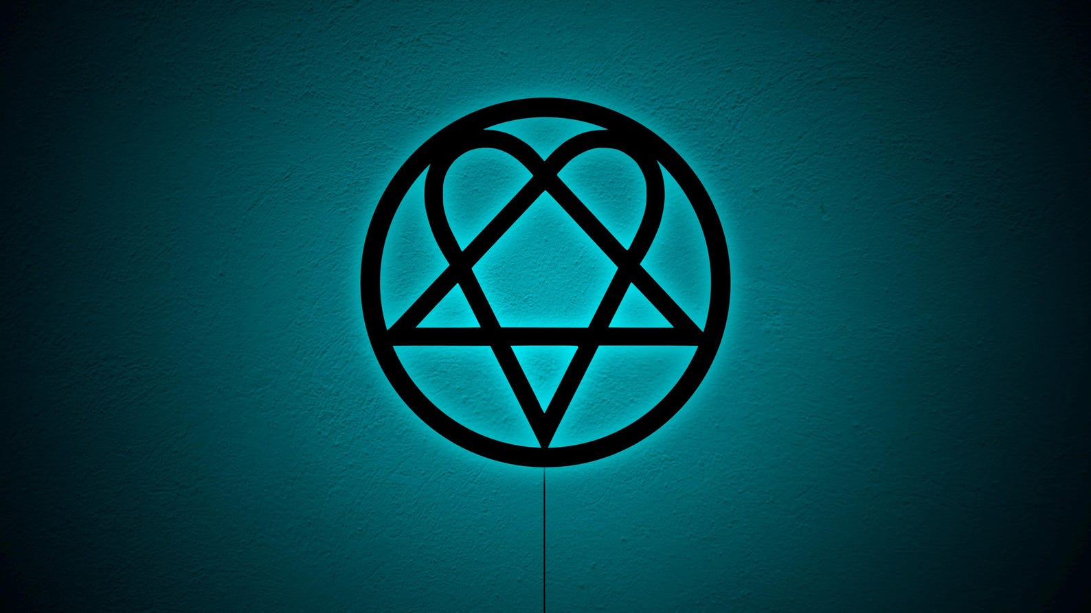 Heartagram Wall Art With Light, Heartagram Wall Decor Gift, Heartagram ...