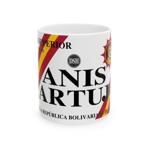 Anis Cartujo Venezuela, Anis Mug, Venezuelan-Inspired Ceramic Cup, Unique Gift, Coffee Lover&#39;s Delight, Home Decor, Tea Time, Collectible